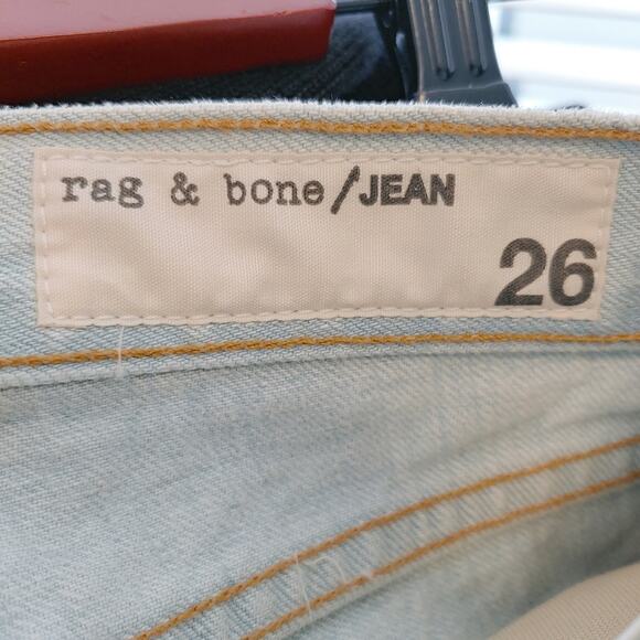 Rag & Bone Women's Light Wash Marilyn Boyfriend Skinny Jeans in Charleston Sz 26 - Picture 5 of 9